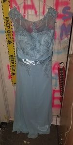 Light blue prom dress